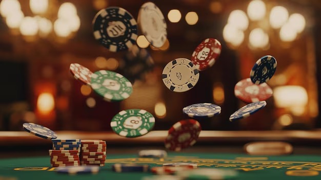 Live dealer blackjack studio with multiple-camera view
